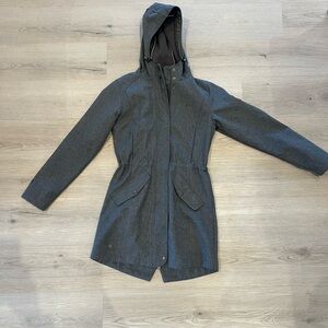 Women's Gray Hooded Coat